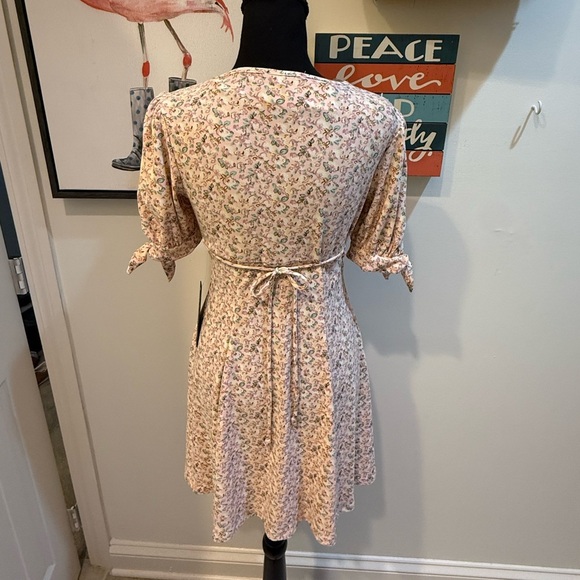 As U Wish Cream Pink Fit and Flare Mini Dress - Picture 5 of 7